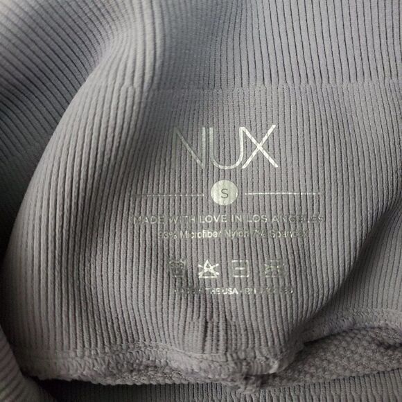 nux Principle Leggings Gray Jacquard S NWT - Picture 7 of 9